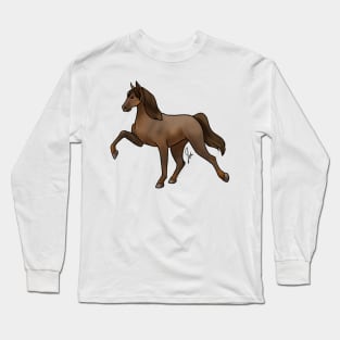 Horse - Tennessee Walker - Dark Chestnut Long Sleeve T-Shirt